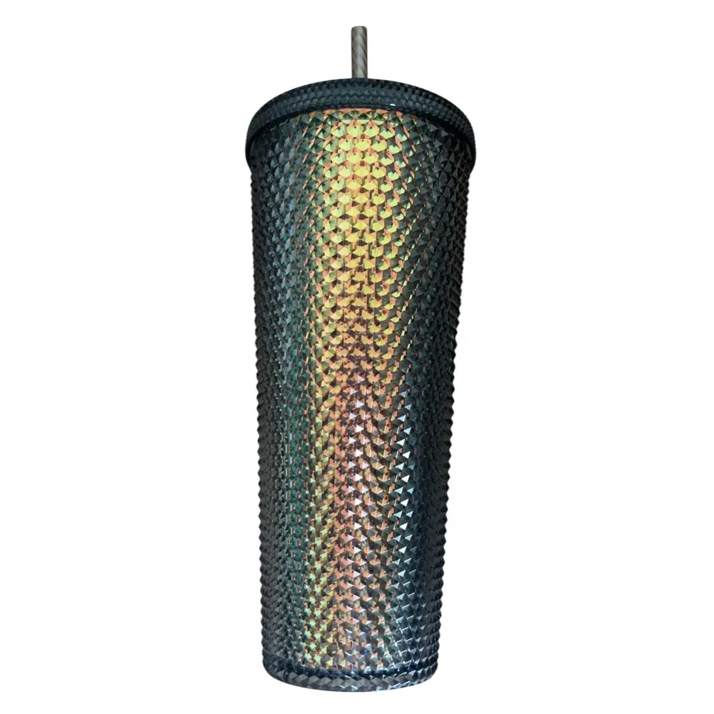 STARBUCKS Fall 2020 Grande Iridescent Studded Tumbler 24oz - Black